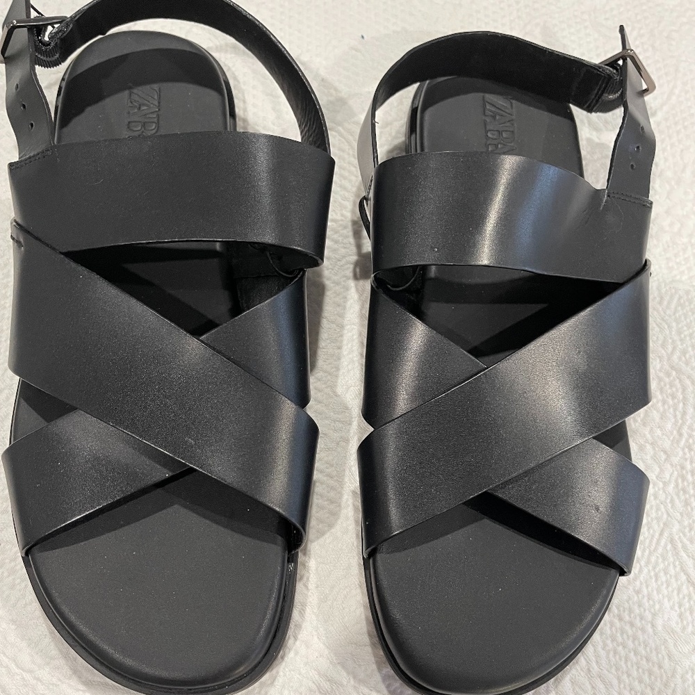 Zara Leather Sandals for Men $30 Size 45